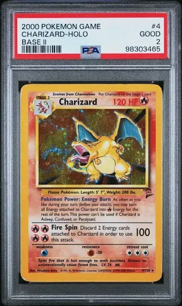 Pokemon TCG Base Set 2 Charizard-Holo