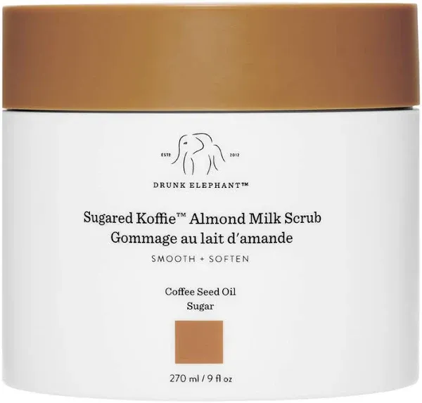 Drunk Elephant Sugared Koffie Almond Milk Scrub  9 fl oz