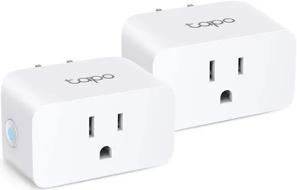 TP-Link ???? Smart Plug Wi-Fi Mini, Energy Monitoring, Compatible with Alexa & Google Home & Samsung SmartThings, Timer, 15A/1800W Max, ETL Certified, 2.4G Wi-Fi Only, Tapo P115(2-Pack)