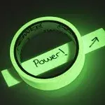 Glow Gaffer Tape, 1 inch x 15 Feet, Glow in Dark Tape Green