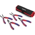 WORKPRO 4-Piece Snap Ring Pliers Set - Heavy Duty 7-Inch