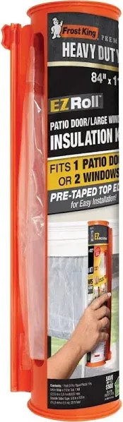 Frost King EZ Roll 84 In. x 112 In. Premium Shrink Patio Door Window Kit Frost