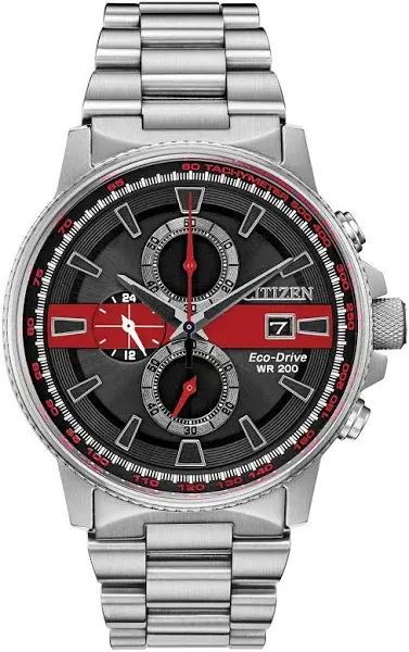 Gents' Eco-Drive Thin Red Line Watch