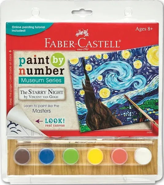 Faber-Castell Museum Series Paint By Number Kit The Starry Night