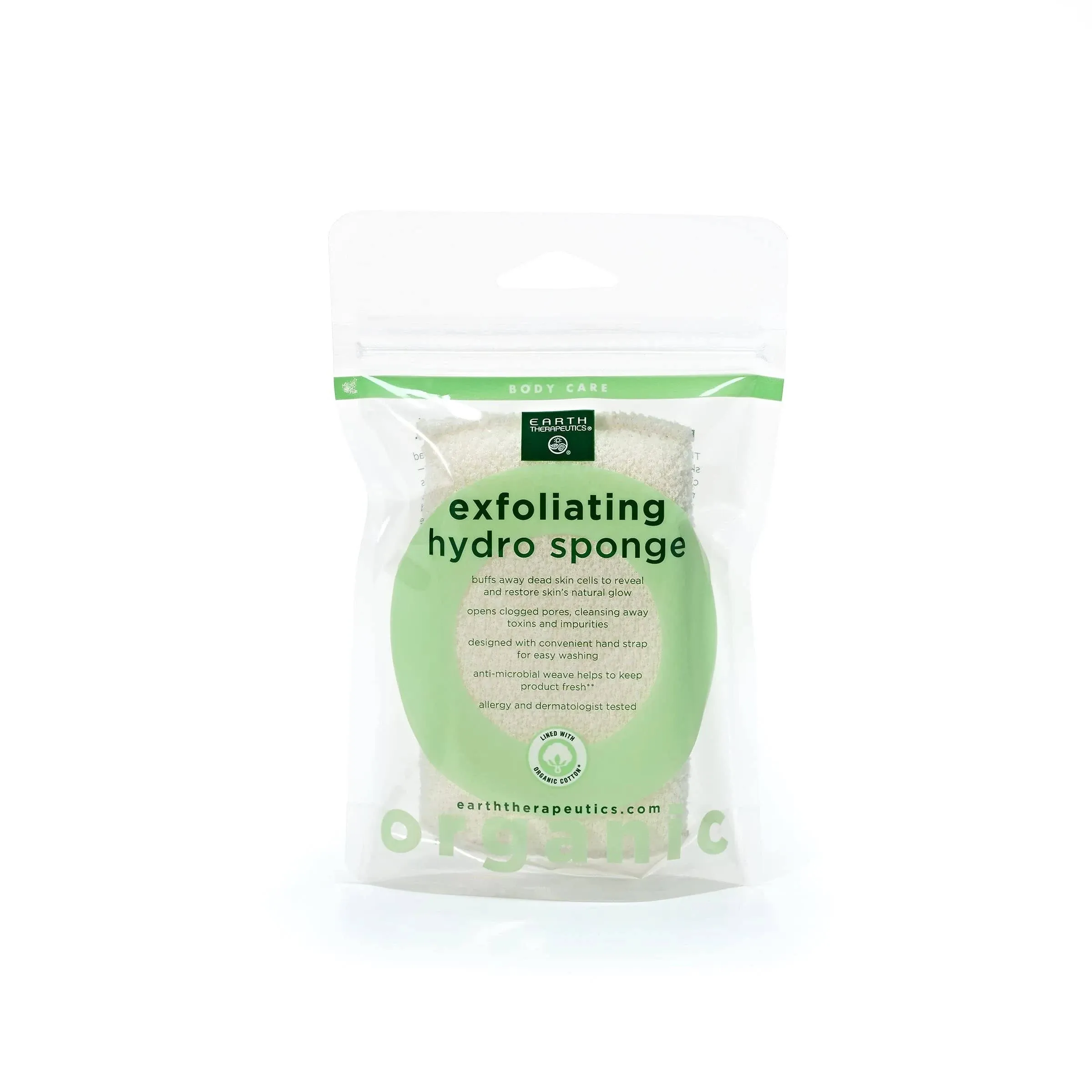 Earth Therapeutics Hydro Sponge, Organic, Exfoliating, Body Care