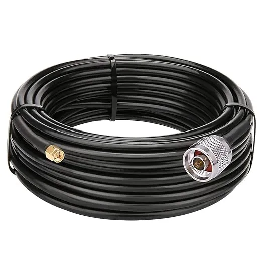 MOOKEERF SMA to N Cable 25ft N Male to SMA Male Cable KMR240 Low Loss N to SMA ...