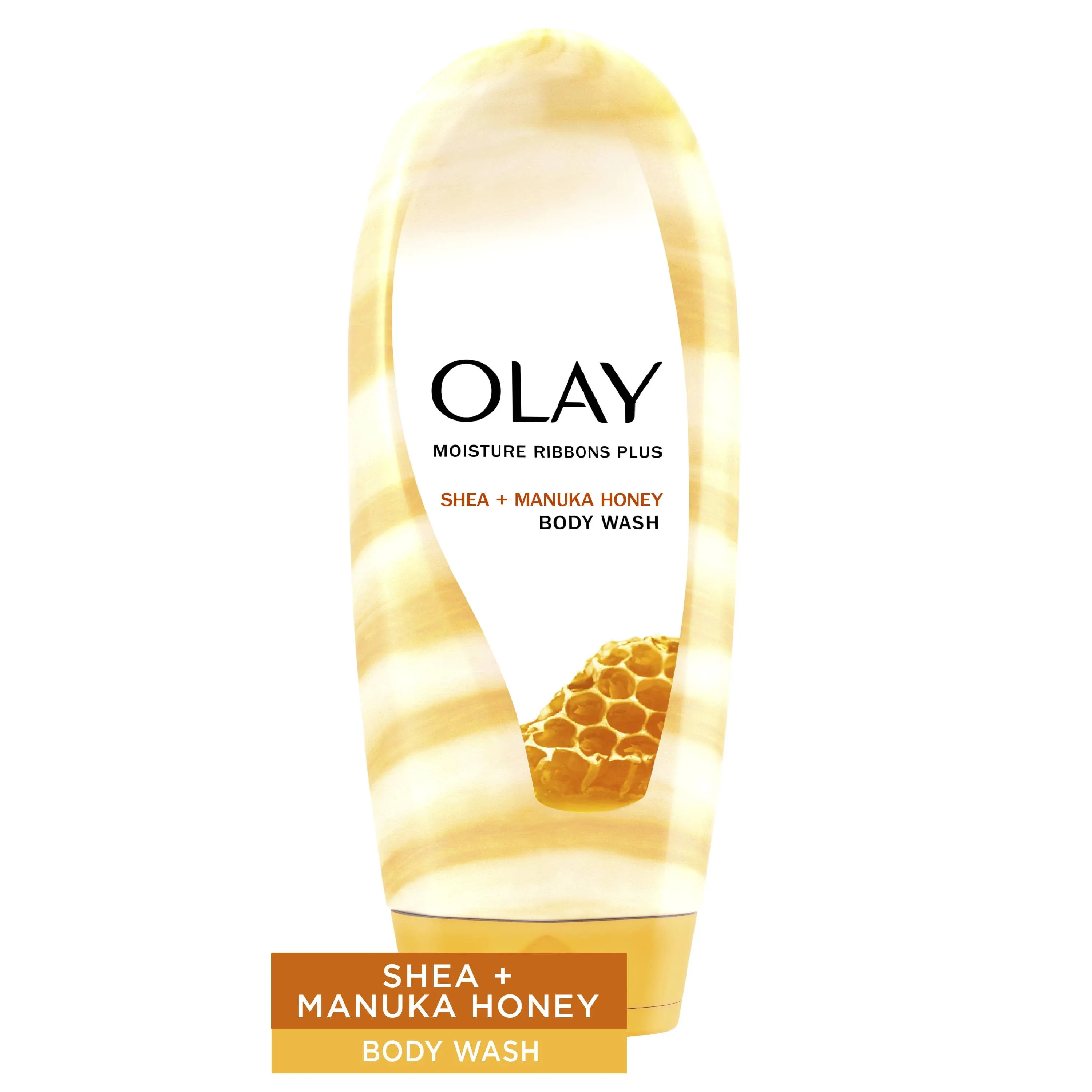 Olay Moisture Ribbons Plus Shea + Notes of Manuka Honey Body Wash - 18 fl oz