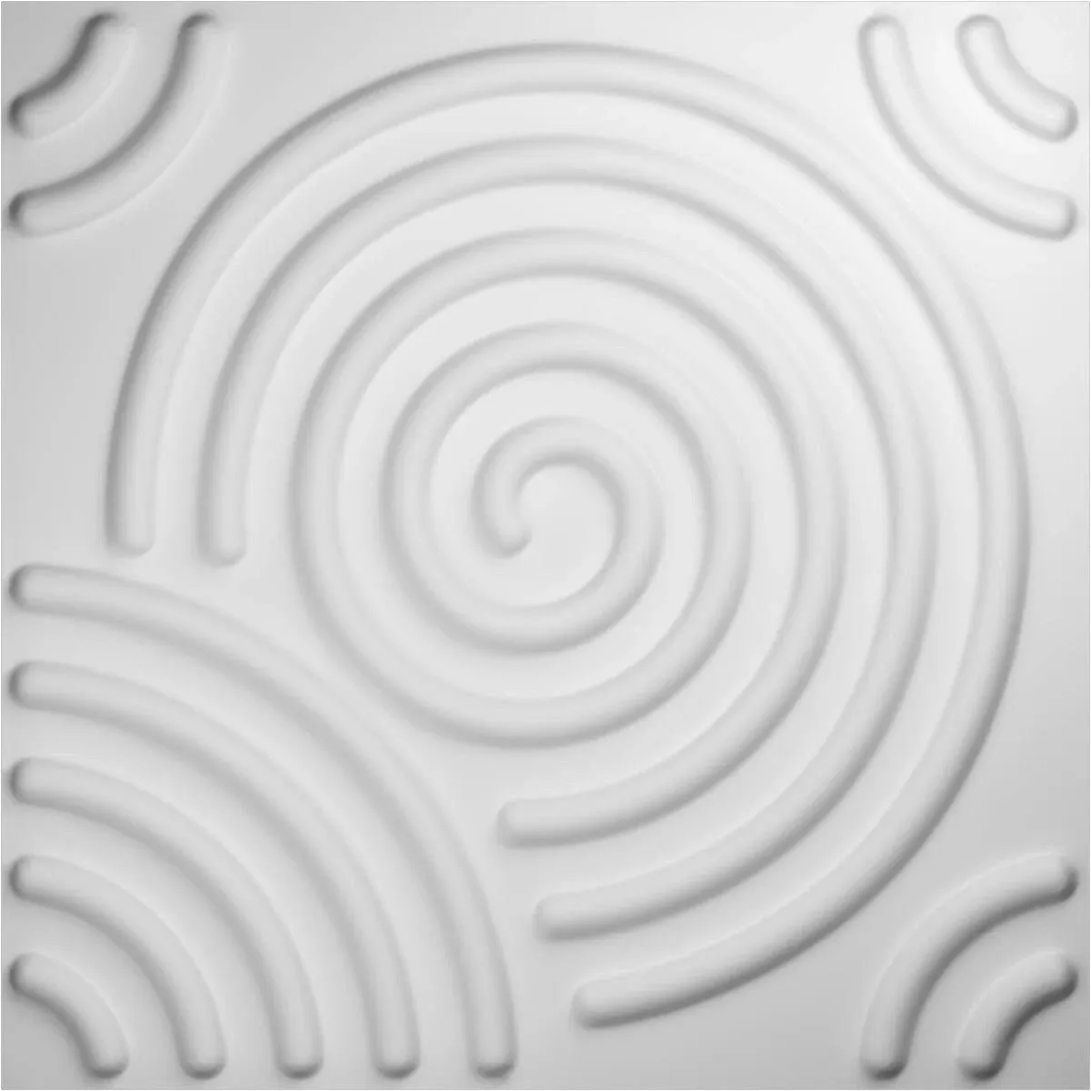 Ekena Millwork 19-5/8-in x 19-5/8-in Embossed White PVC Abstract Wall Panel | WP20X20SPWH