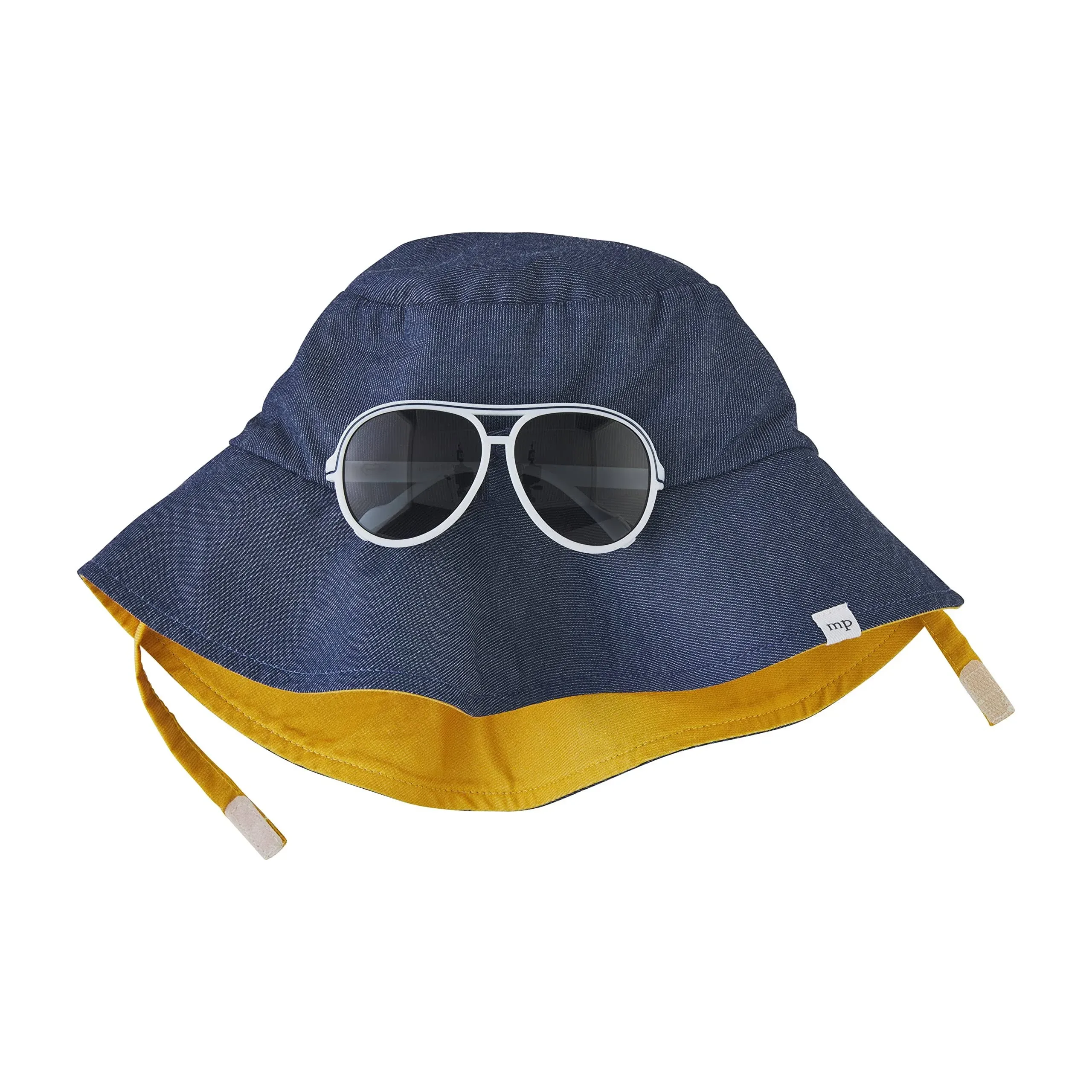 Mud Pie Boys' Baby Sun Hat and Sunglasses Set