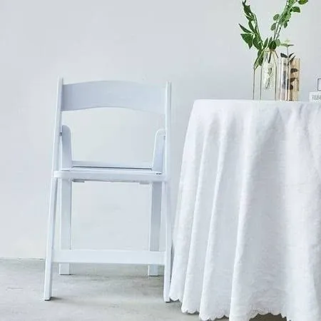 Transparent Banquet Ghost Chair | Folding Chair With Vinyl Padded Seat |