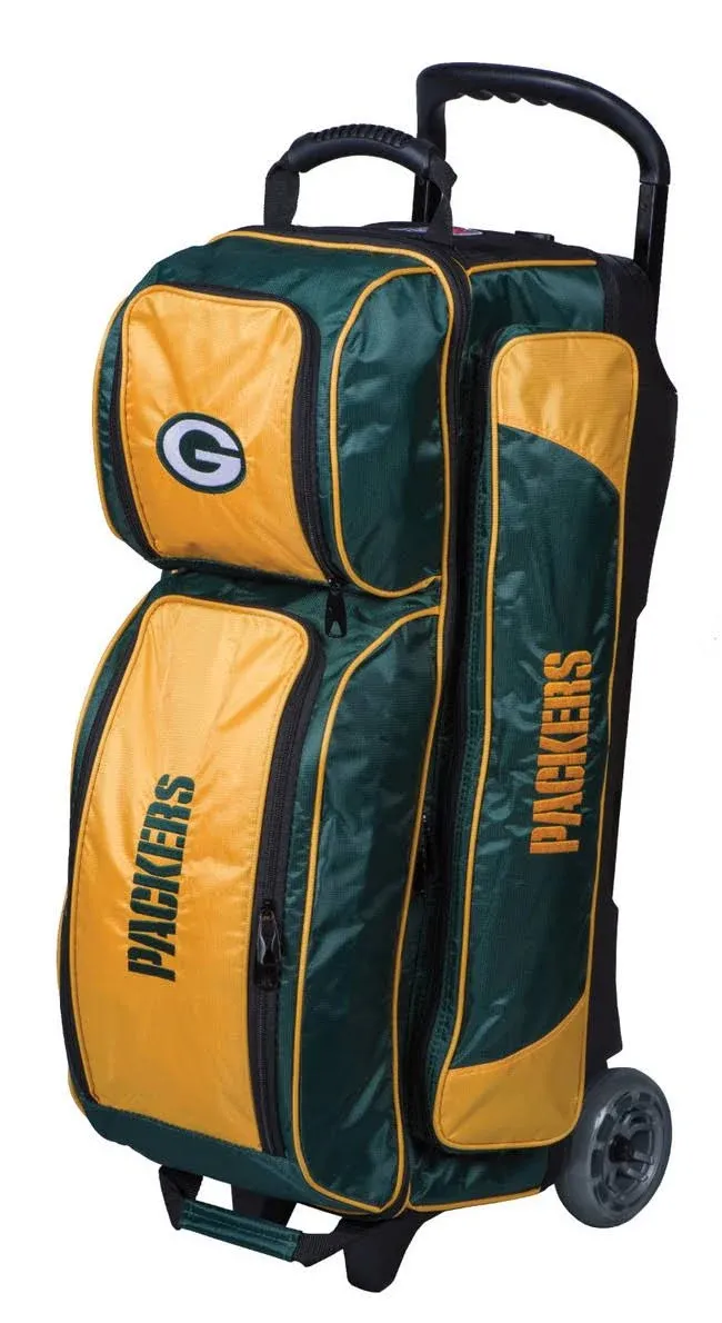 KR Green Bay Packers 3 Ball Premium Triple Roller Bowling Bag