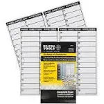 Klein Tools 56255 Wire Markers Household Electric Panel w/Directory