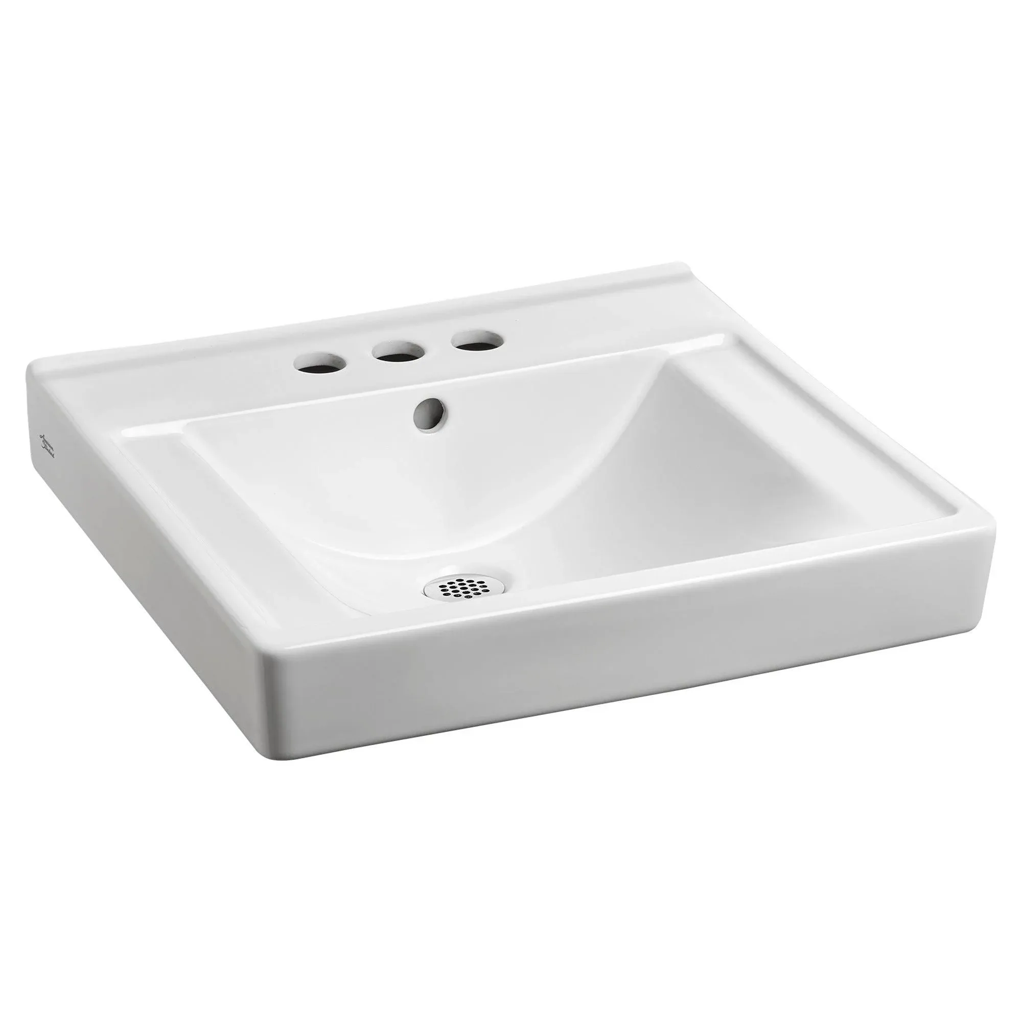 American Standard 9024004EC.020 Decorum Wall-Hung Bathroom Sink with Everclean and 4" Centers, White