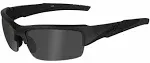 Wiley X Valor Black Ops Sunglasses, Smoke Grey Lens, Matte Black Frame