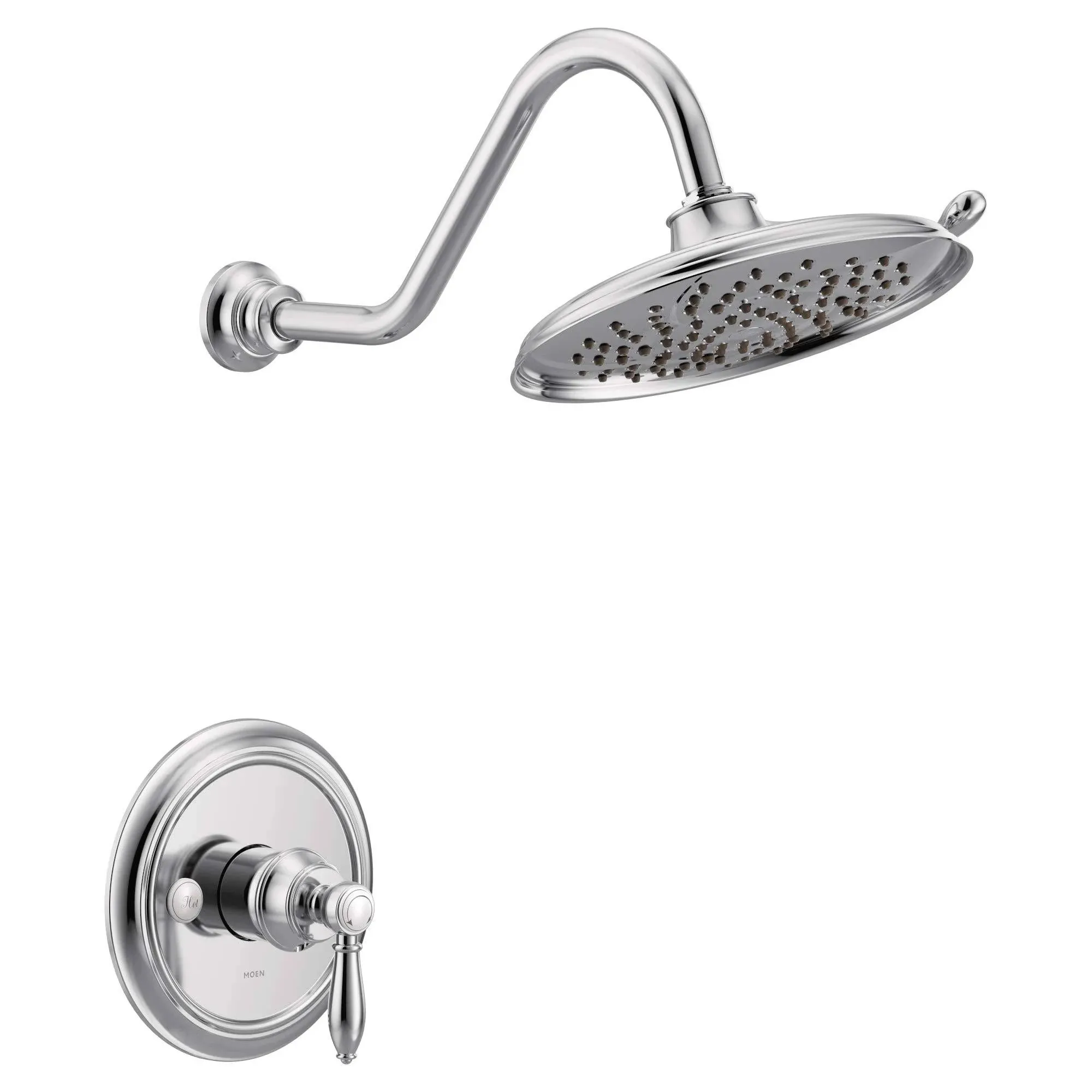 Moen UTS33102 Weymouth M-CORE 3-Series 1-Handle Shower Trim Kit, Valve Required, Chrome