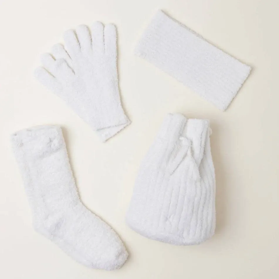 Cozychic 4-piece Winter Accessory Set In Cream