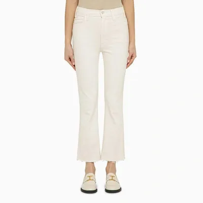 MOTHER Womens The Insider Frayed Hem Denim Cropped Pants