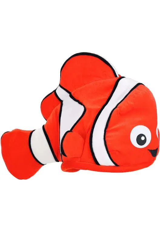 Disney Finding Dory Nemo Soft Costume Hat - Adjustable Velour Hat with Hidden Pocket