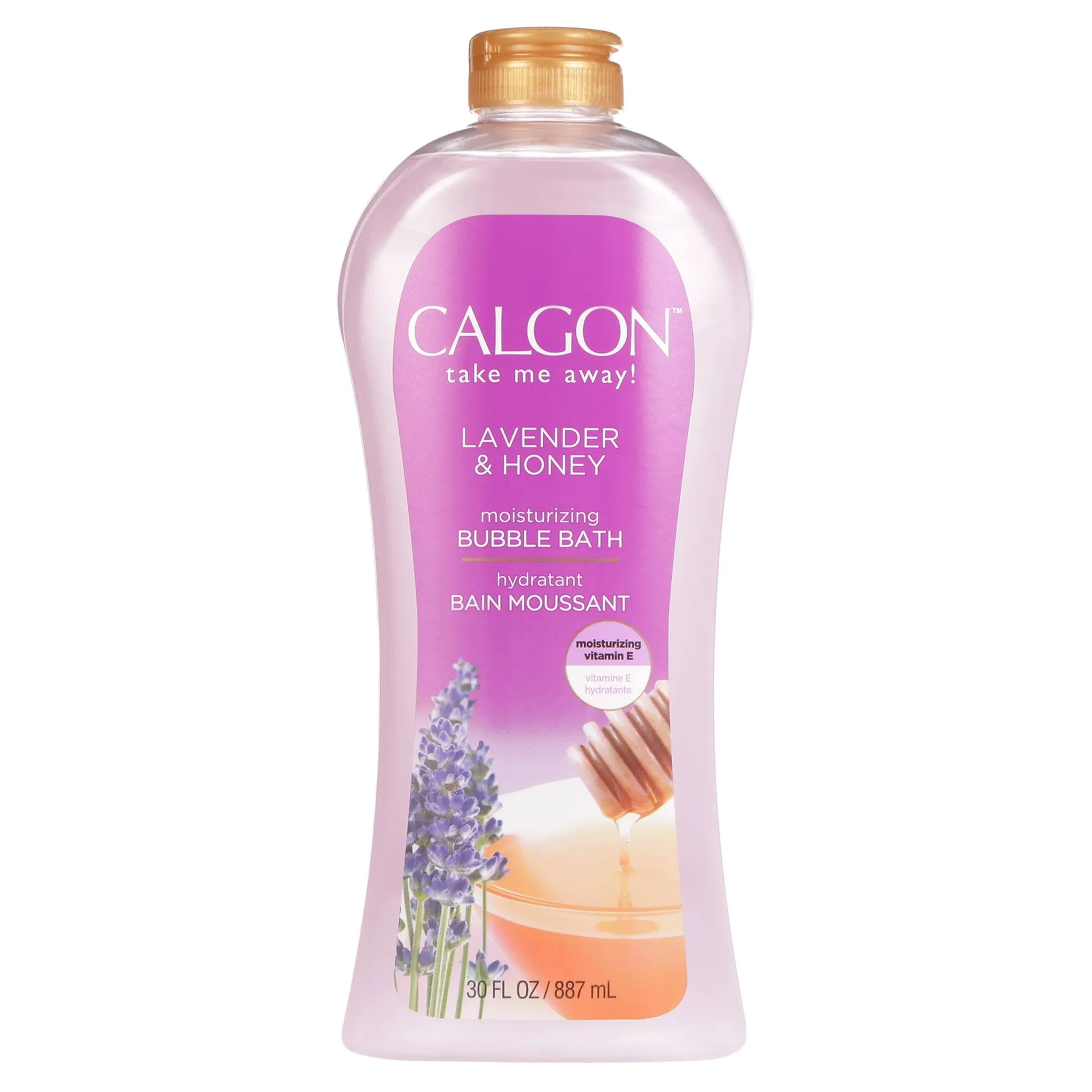 Calgon Bubble Bath, Skin Silkening, Lavender Vanilla - 30 oz