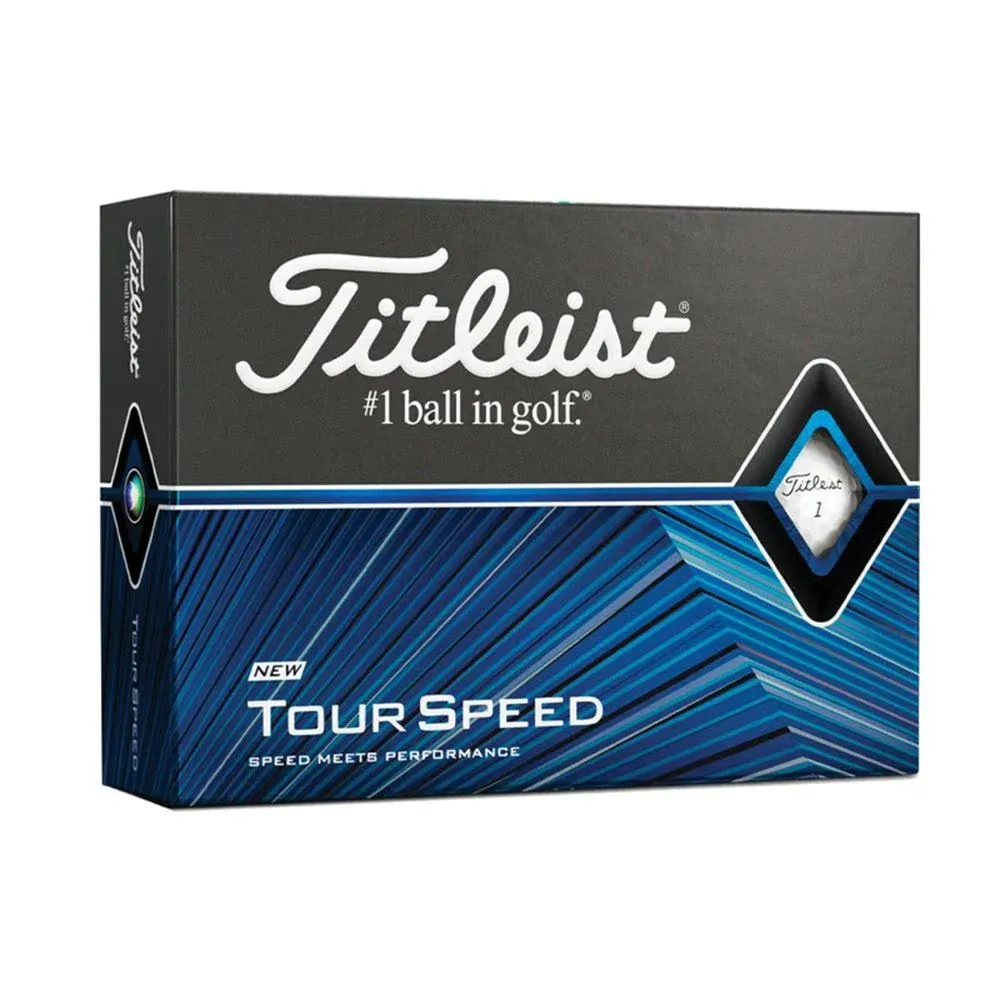 12 Titleist Tour Speed Golf Balls White 1 Dozen T4051S NEW SEALED