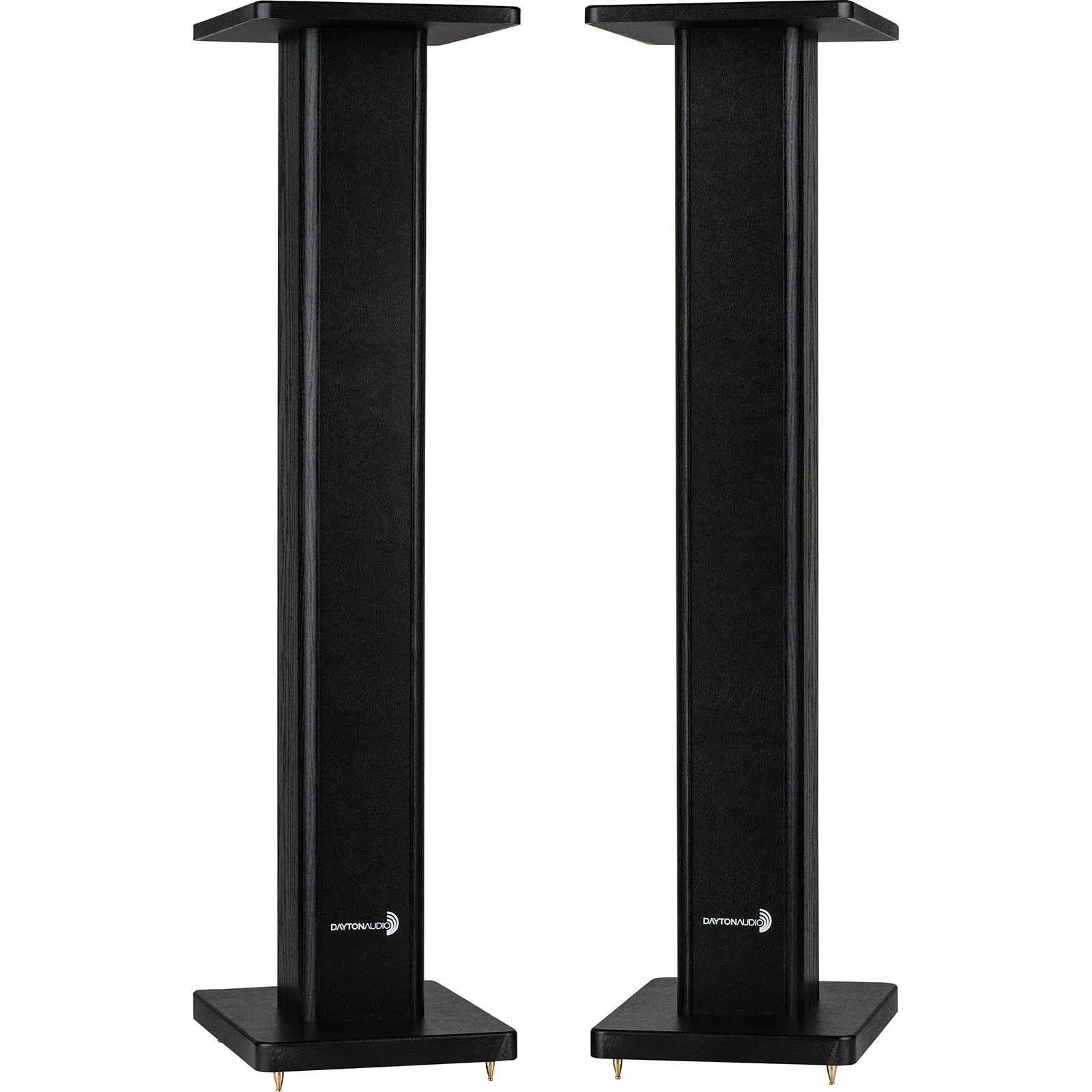 Dayton Audio 36" Universal Wood Speaker Stand Pair, Black