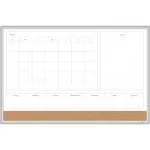 U Brands 4N1 Magnetic Dry Erase Combo Board