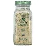 Simply Organic Garlic Salt, Certified Organic | 4.7 oz | Pack of 9