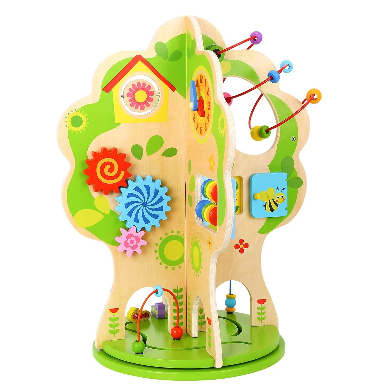 TOOKYLAND Wooden Rotating Activity Tree - Activity Center Toy, 2+  | eBay