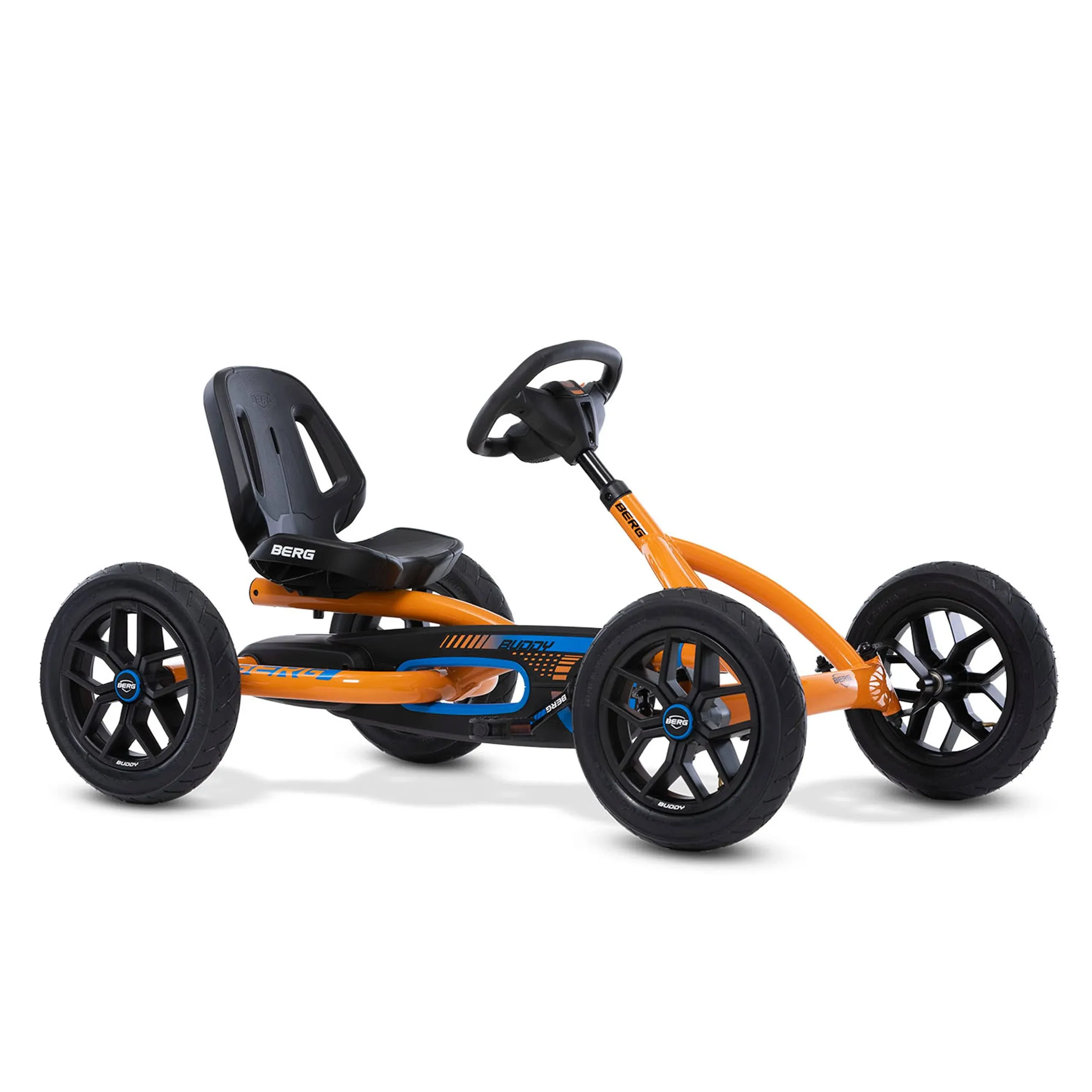 Toys - Buddy B-Orange Pedal Go Kart - Go Kart - Go Cart for Kids - Pedal Car Out