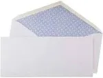 10 Security Tinted Business Gummed Envelopes Moisture Sealed 4-1/8 x