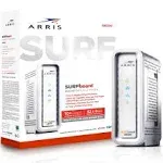 ARRIS SURFboard SB8200 DOCSIS 3.1 Cable Modem , Approved for Comcast Xfinity, Cox, Charter Spectrum, & more , Two 1 Gbps Ports , 1 Gbps Max Internet Speeds , 4 OFDM Channels