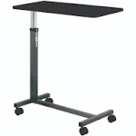 Drive Medical Non Tilt Top Overbed Table, Silver Vein