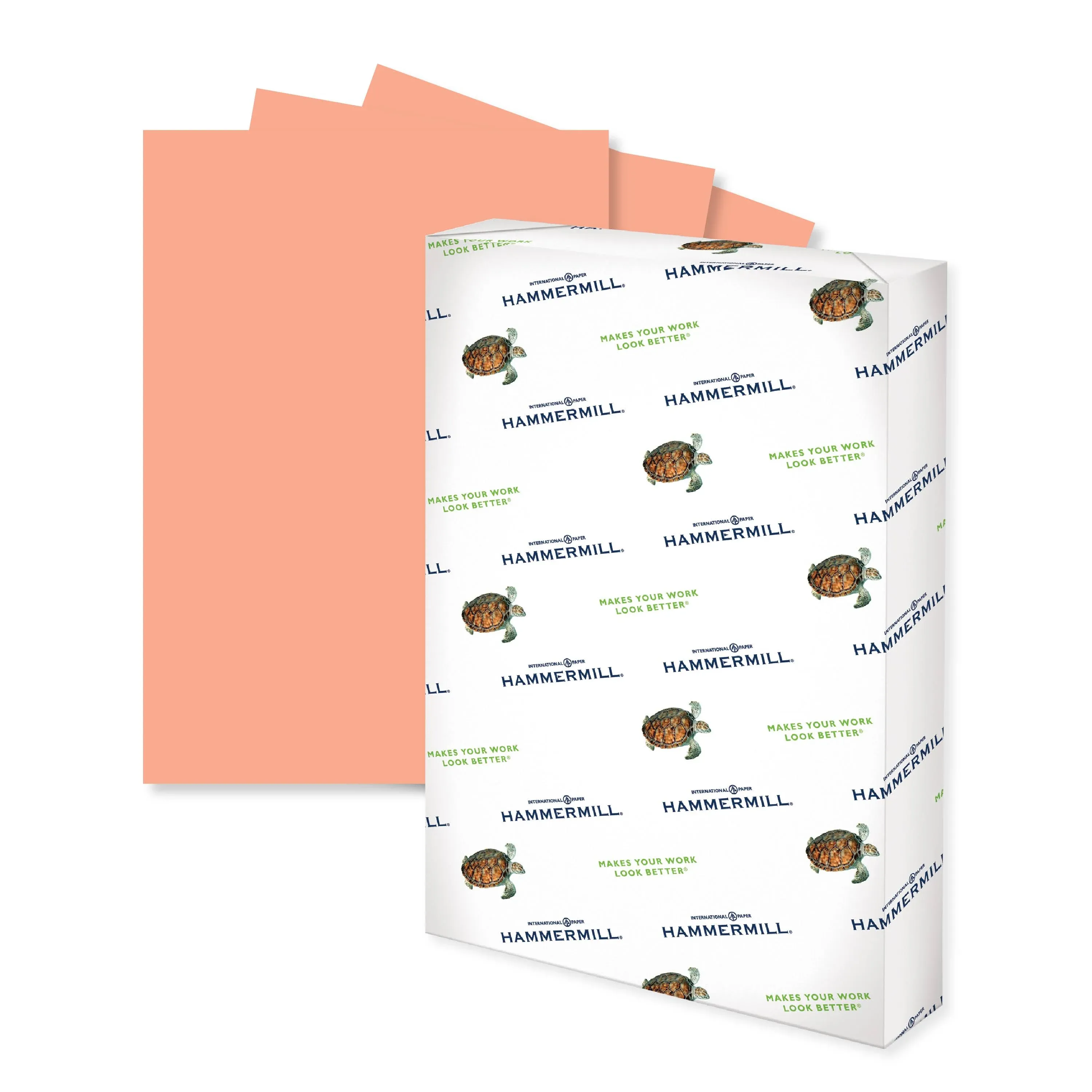 Hammermill Colored Paper, 20 lb Salmon Printer Paper, 11 x 17-1 Ream (500 Sheets) - Made in the USA, Pastel Paper, 102103R