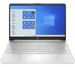 HP 15.6-inch HD Laptop, AMD Ryzen 3 3200U Processor, 8 GB RAM, 256 GB SSD, Windows 10 Home (15-ef0021nr, Natural Silver)