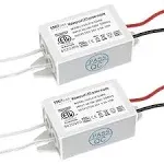 24volt Led Power Supply Driver 12w 2pack Etl Listed Waterproof Ip67 Low Voltage 