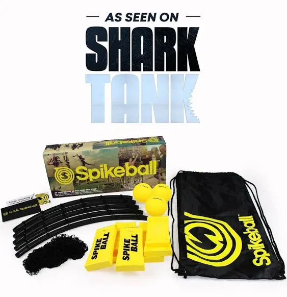 Spikeball Standard 3 Ball Kit with Adjustable Net & Balls - Portable Roundnet Game