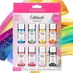 Sweet Sticks Edible Art Decorative Cake Paint 0.5 Ounce 15 Milliliters, 8-Metallic Color Set #2