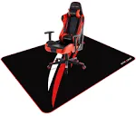 GTRACING 2024 Pro Gaming Floor Mat GT602, Red-L (39“ x 47")