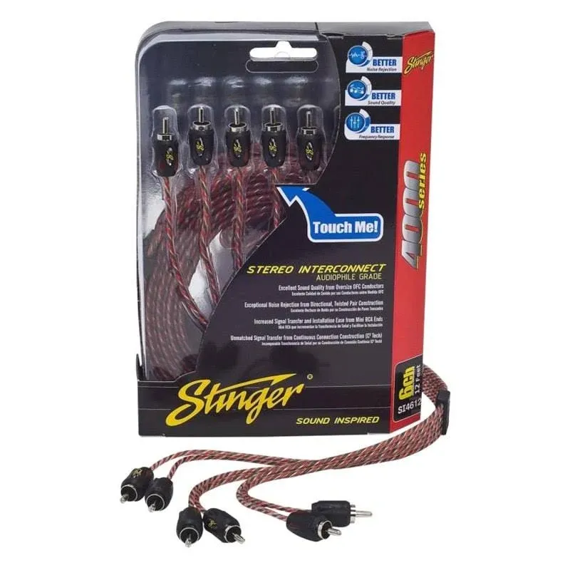 Stinger® SI4620 - 4000 Series 20&#039; 6-Channel Audio RCA Cables