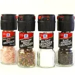 Mccormick Salt &amp; Pepper Grinder Variety Pack (Himalayan Pink Salt, Sea Salt, Bla