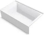 Kohler 60 x 36 in. Entity Alcove Bath with Left Drain - White