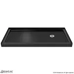 DreamLine DLT-1132602-88 Slimline Black 32" x 60" Single Threshold Shower Base Right Hand Drain