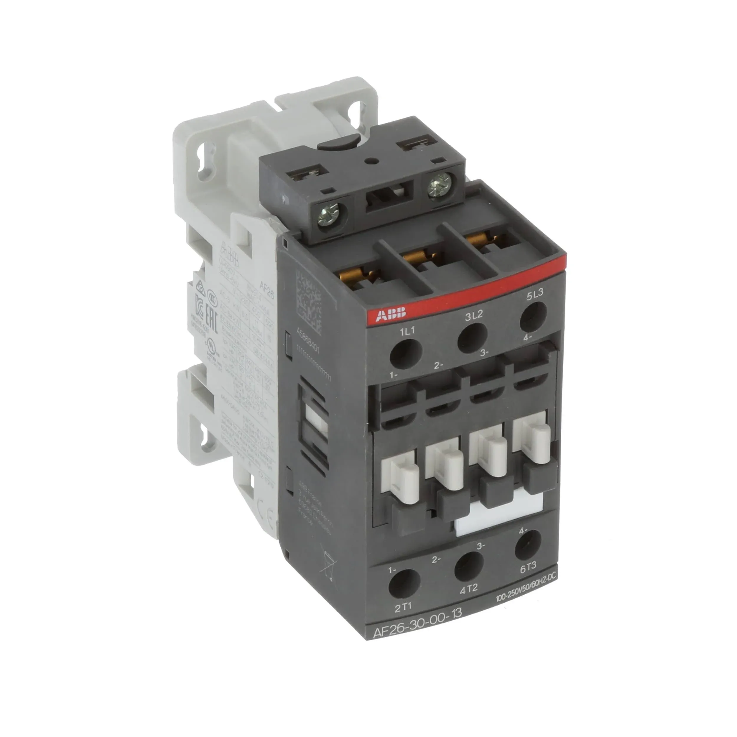 Abb Af26-30-00-13 Contactor 3-pole 100V-250V 50A