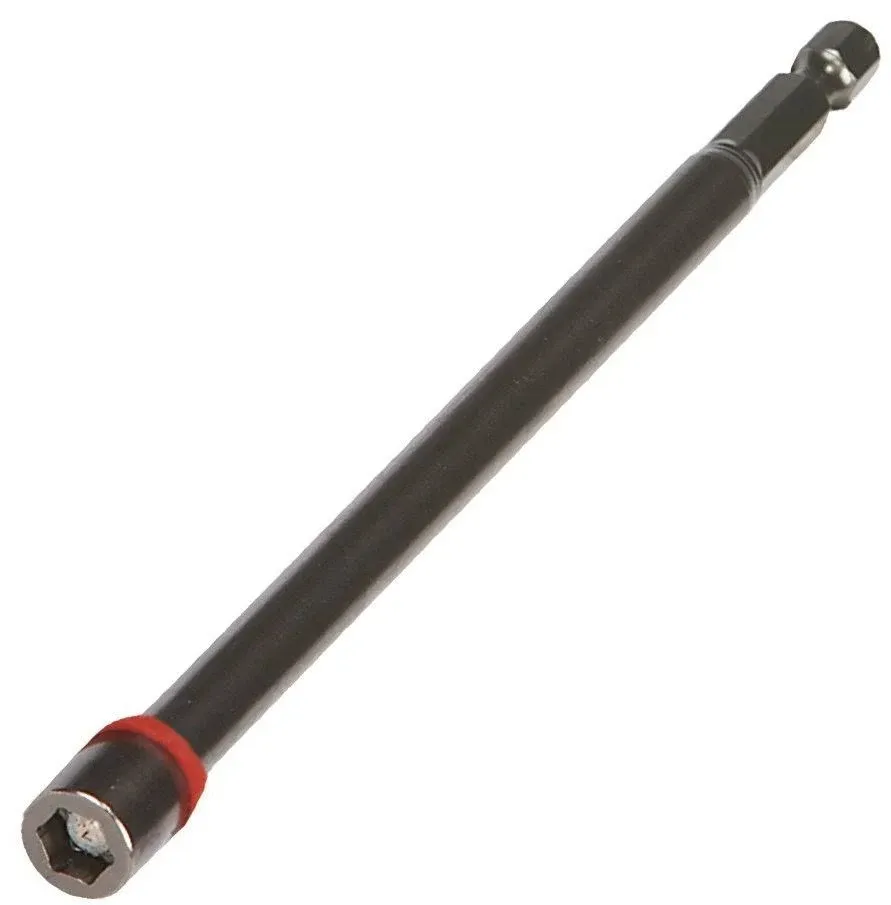 Malco MSHXL14 1/4" Extra Long Red Magnetic Hex Chuck Driver