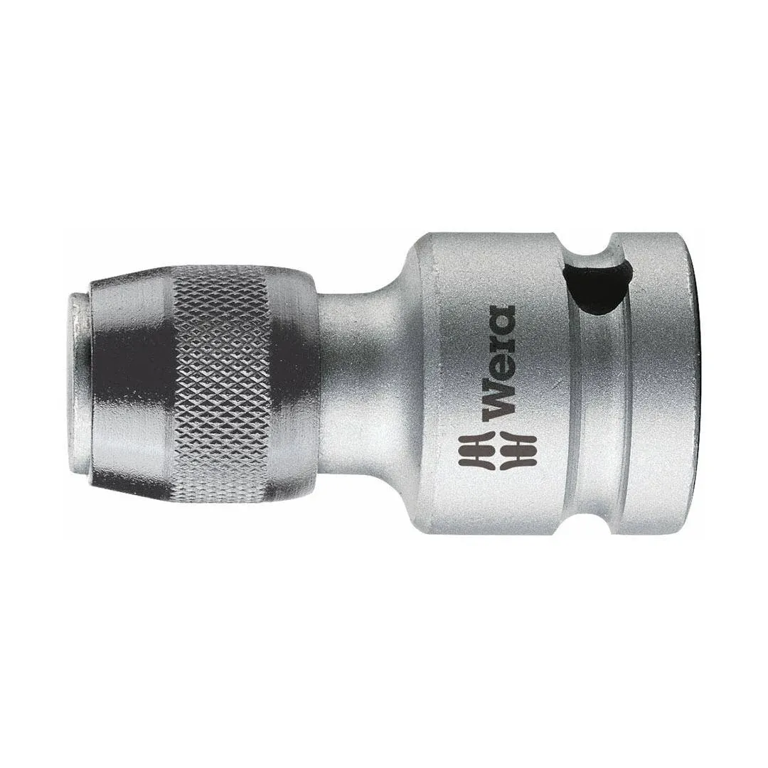 Wera Tools - 05042760001 - Chuck Style Bit Holder Adapter for 1/2&quot; Female Square Drive, 1/4 x 2&quot; Long (MOQ 2)