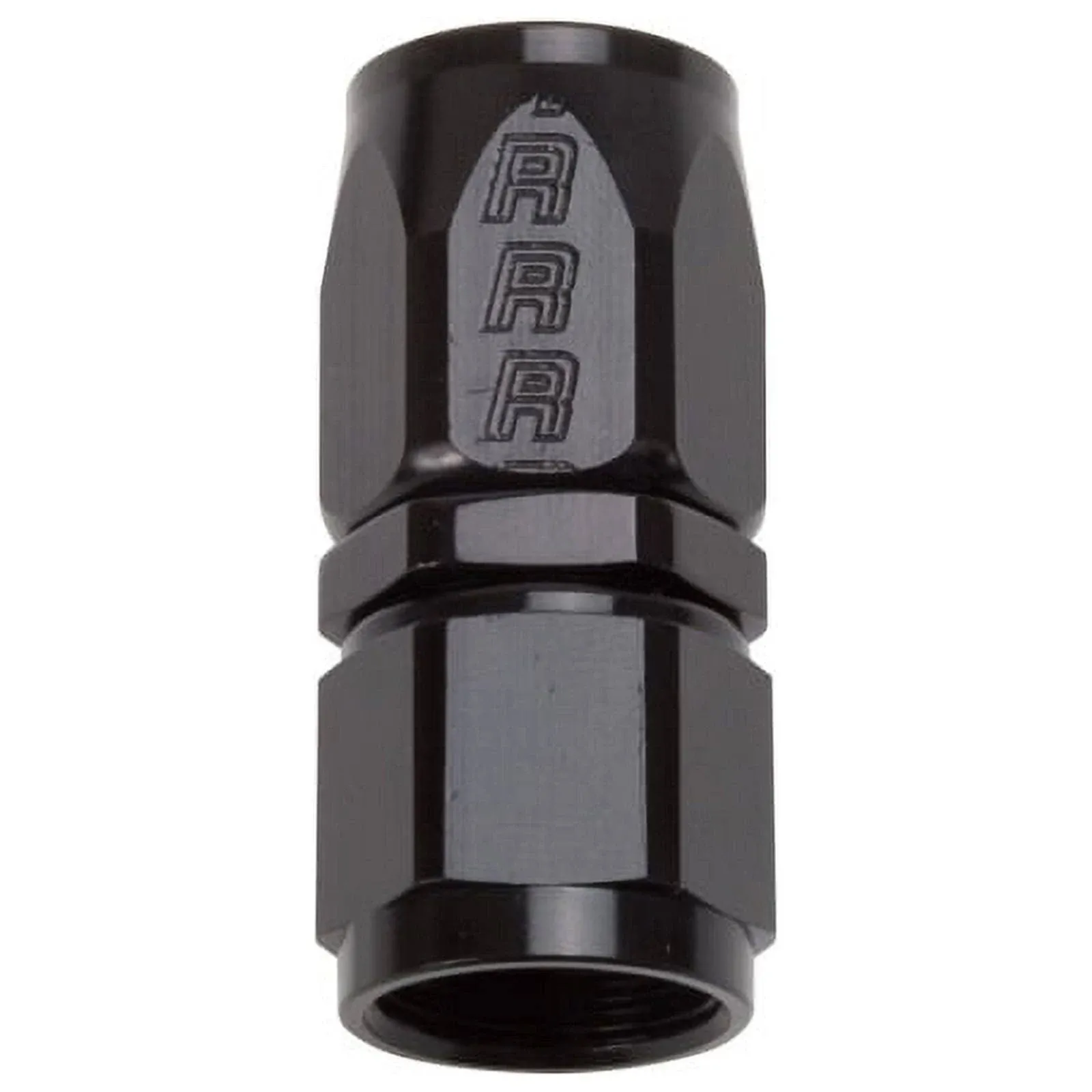 Russell Performance -8 AN Black Straight Full Flow Hose End - 610035