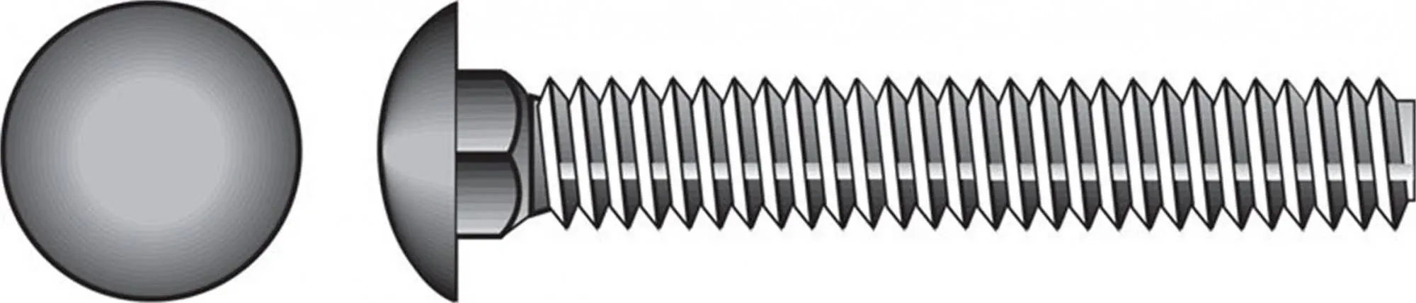 Hillman, 5/16 x 1-1/4-Inch, 240081 Carriage Bolt, Steel, Zinc-Plated, Silver, 100-Pack, Color