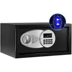 Safe Box with Sensor Light,Hidden Safe Box with Key &amp; Digital Lock for Home and 