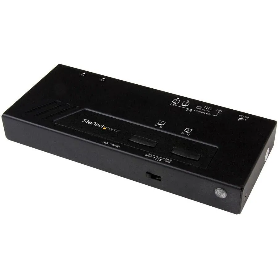 StarTech.com 2x2 HDMI Matrix Switcher - 4K UltraHD HDMI Switch with Fa