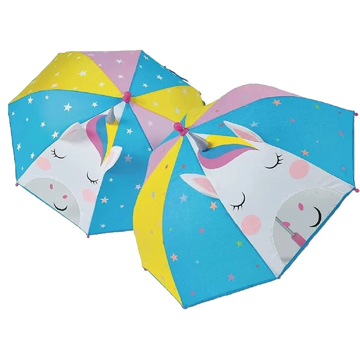 Floss & Rock Colour Changing 3D Rainbow Unicorn Umbrella